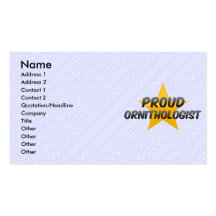 Proud Ornithologist Business Cards