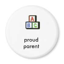 proud parent abc magnet magnets