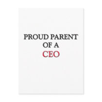 Proud Parent Of A CEO Post Card