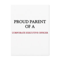 Proud Parent Of A CORPORATE EXECUTIVE OFFICER Post Cards