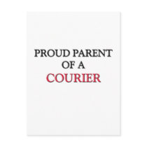 Proud Parent Of A COURIER Postcard