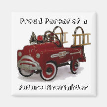 Proud Parent of a, Future Firefighter Fridge Magnet