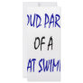 Proud Parent Of A Great Swimmer Rack Card Template