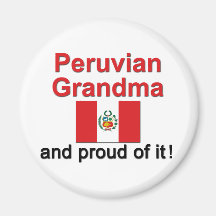 Proud Peruvian Grandma Magnets