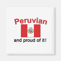 Proud Peruvian Refrigerator Magnet