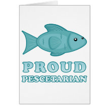 Proud Pescetarian Greeting Card