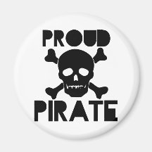 Proud Pirate Refrigerator Magnets