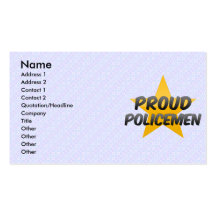 Proud Policemen Business Card Templates