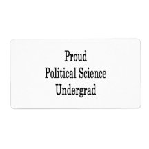 Proud Political Science Undergrad Personalized Shipping Labels