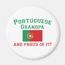 Proud Portuguese Grandpa Fridge Magnet