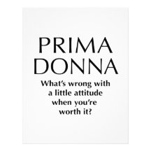 Proud Prima Donna - Funny Women's Power Letterhead