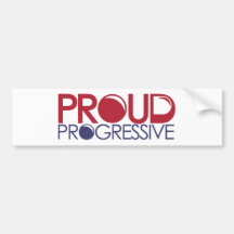 Proud Progressive Bumper Stickers