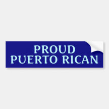 proud puerto rican bumper stickers