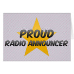 Proud Radio Announcer Greeting Card