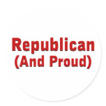 Proud Republican stickers