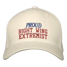 Proud Right Wing Extremist Embroidered Baseball Caps