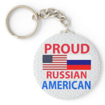 Proud Russian American Key Chains