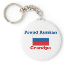 Proud Russian Grandpa Key Chain