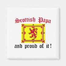Proud Scottish Papa Refrigerator Magnet