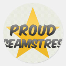 Proud Seamstres Round Sticker