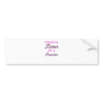 Proud Sister of a Courier Bumper Sticker