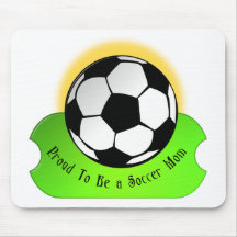 Proud soccer mom mouse mat