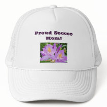 Proud Soccer Mom truckers hat Purple Rhodies