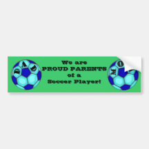 Proud Soccer Parents Bumper Sticker