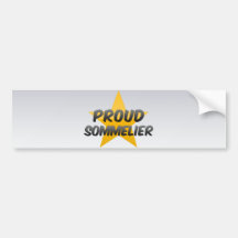Proud Sommelier Bumper Sticker