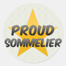 Proud Sommelier Round Stickers