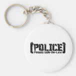 Proud Son-in-law - POLICE Tattered Keychains