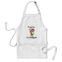 Proud Son of Firefighter T-shirts and Gifts Apron