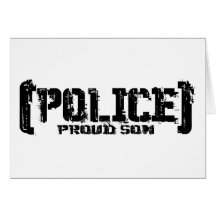 Proud Son - POLICE Tattered Card