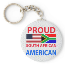 Proud South African American Keychain