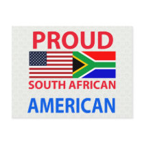 Proud South African American Postcard