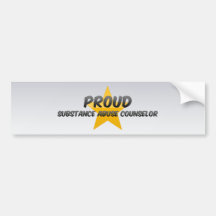 Proud Substance Abuse Counsellor Bumper Stickers