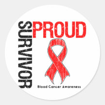 Proud Survivor - Blood Cancer Sticker