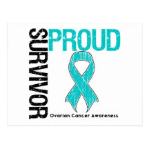 Proud Survivor - Ovarian Cancer Postcard