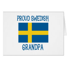 Proud Swedish  Grandpa Card