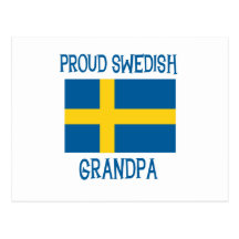 Proud Swedish  Grandpa Post Card