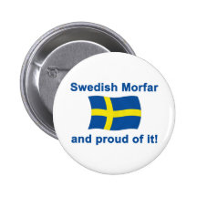 Proud Swedish Morfar (Grandfather) Pin