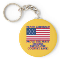 PROUD TEA PARTY MEMBER Tshirt Key Chain