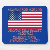 PROUD TEA PARTY MEMBER Tshirt Mouse Pad
