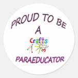Proud to ba a Para Round Stickers