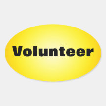Proud to be a Dedicated Volunteer Oval Sticker
