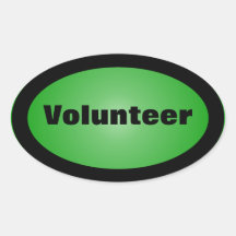 Proud to be a Dedicated Volunteer Oval Sticker