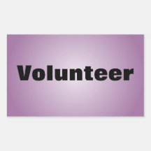 Proud to be a Dedicated Volunteer Rectangle Stickers