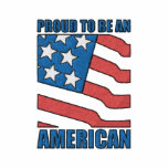 Proud To Be An American Embroidered Shirt