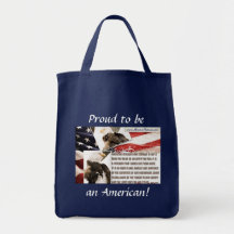 Proud to be an American! Tote Bags
