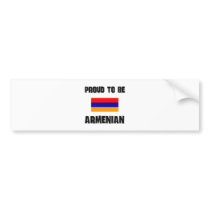 Proud To Be ARMENIAN Bumper Stickers
